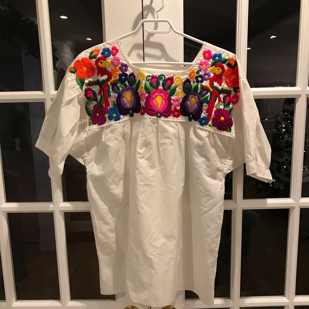 Boho authentic Guatemalan peasant blouse